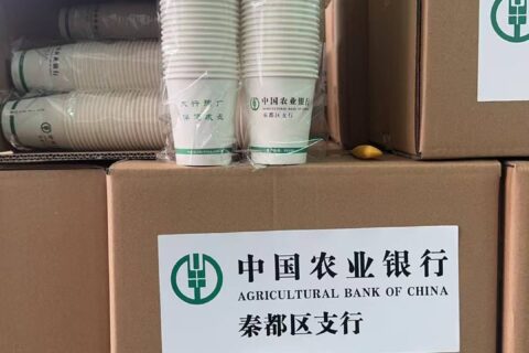 中国农业银行活动宣传品定制案例 | 一次性纸杯·航空杯·抽纸·湿巾·手提袋·取款袋一站式采购